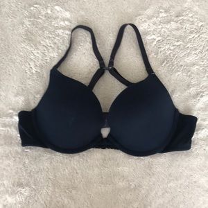 Navy blue push up 34A razorback option